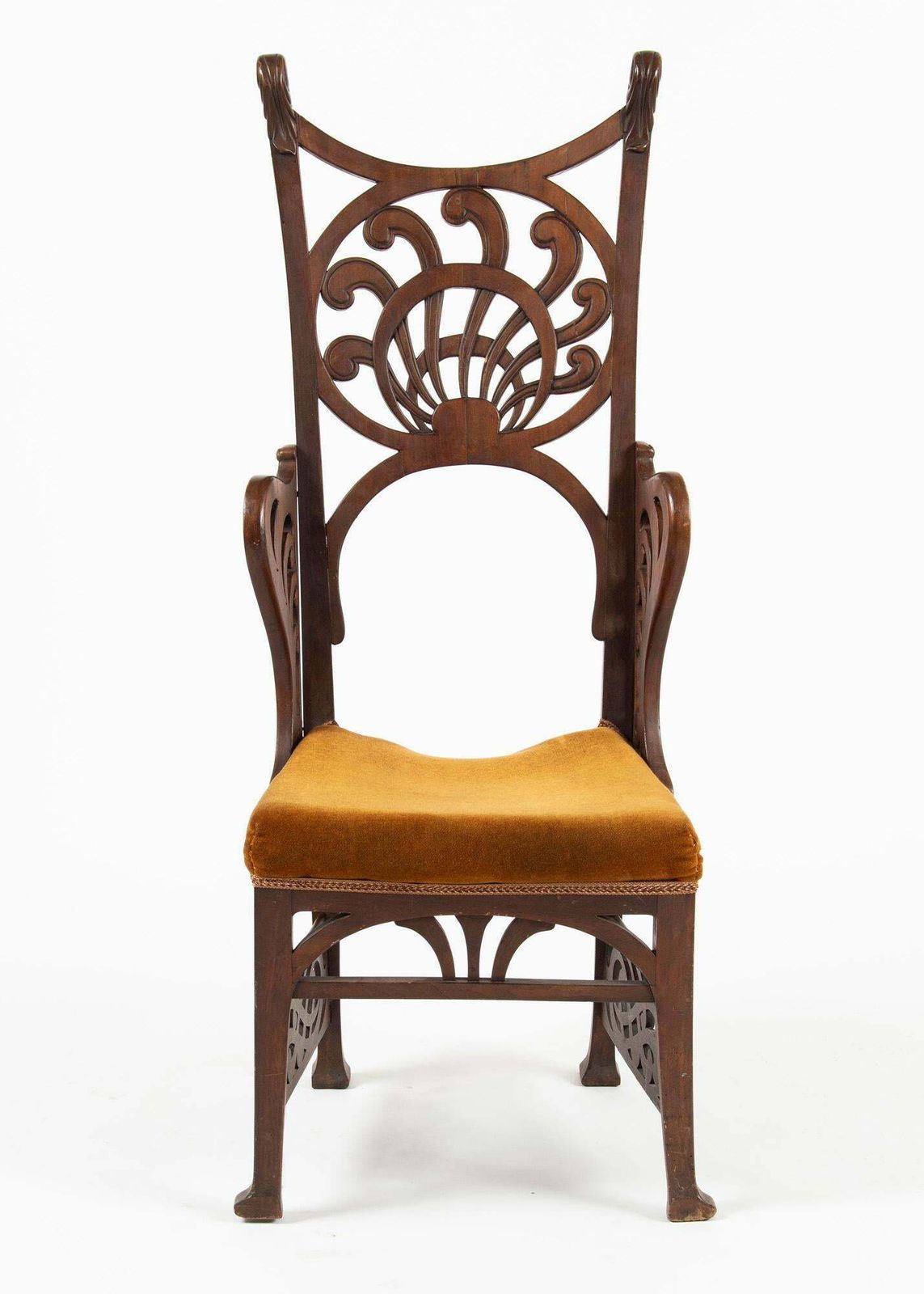 Unique Rippl Rónai József Art Nouveau Chairs, Circa 1900s photo 8127.0