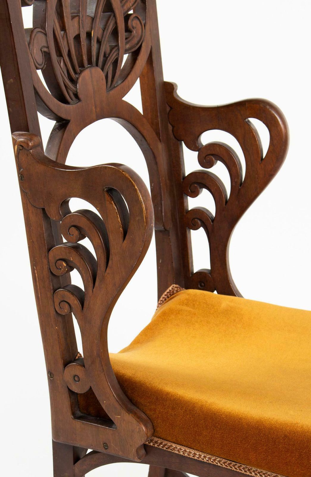 Unique Rippl Rónai József Art Nouveau Chairs, Circa 1900s photo buy