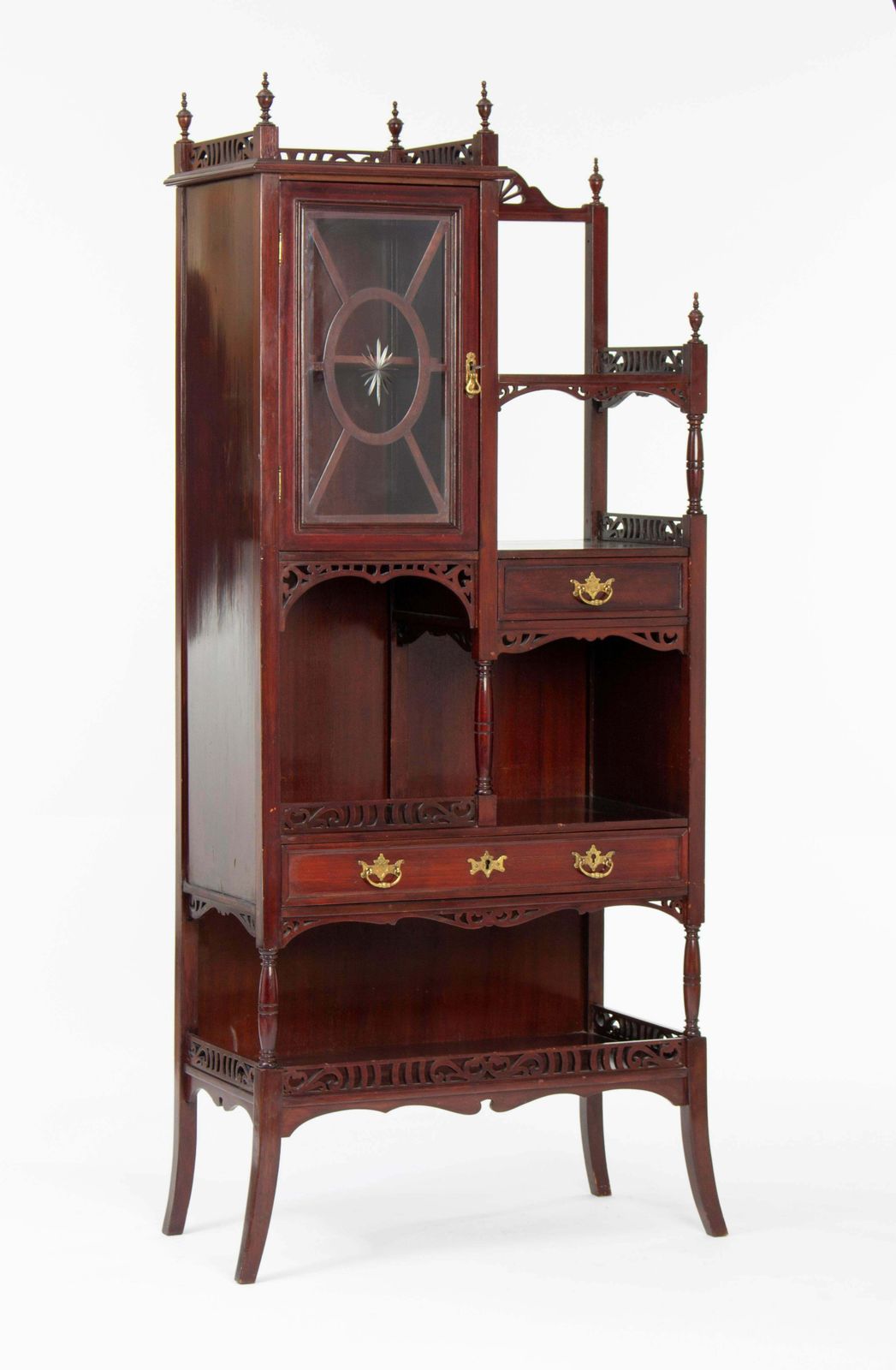 Chippendale Art Nouveau Living Room Set, 1890s photo for sale