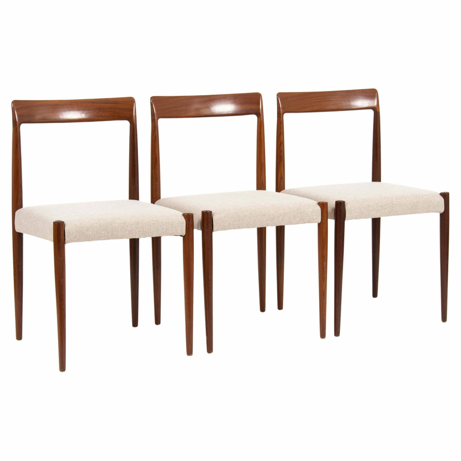 Mid Century Modern Set Of 3 Dining Chairs By Karel Vyčítal, 1970s