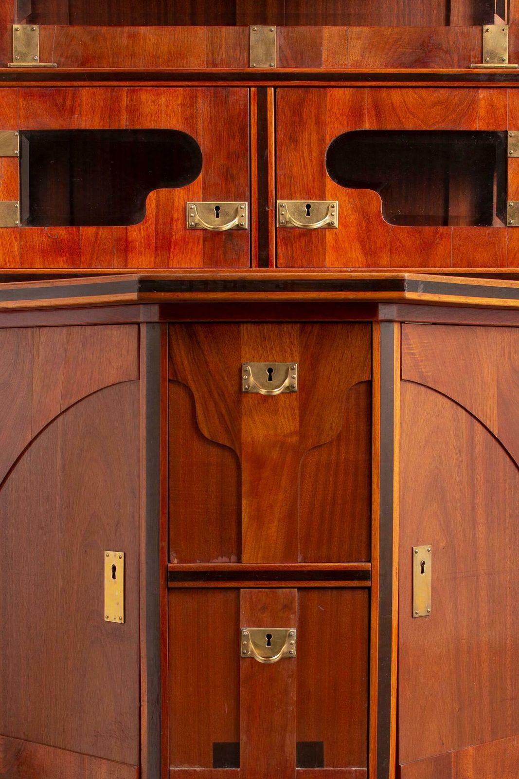 August Ungethüm Art Nouveau Mahogany Cabinet, Ca. 1905 photo for sale