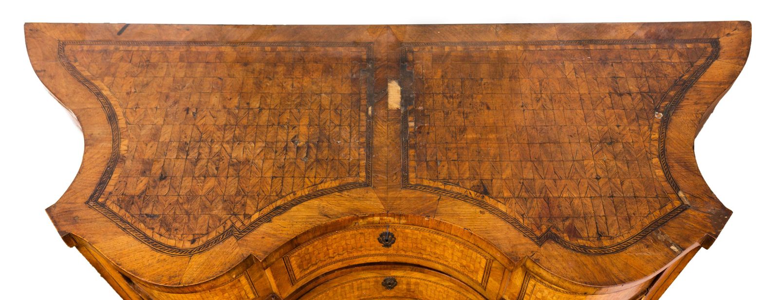 Baroque Revival Style Commode With Inlay, Ca. 1900 photo Furniture