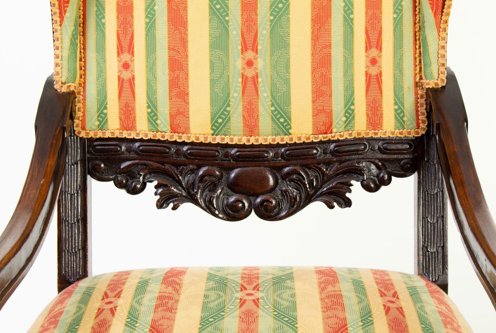 Antique Carved Basswood Wingchairs In Historicist Style (2 Pieces) photo Furniture