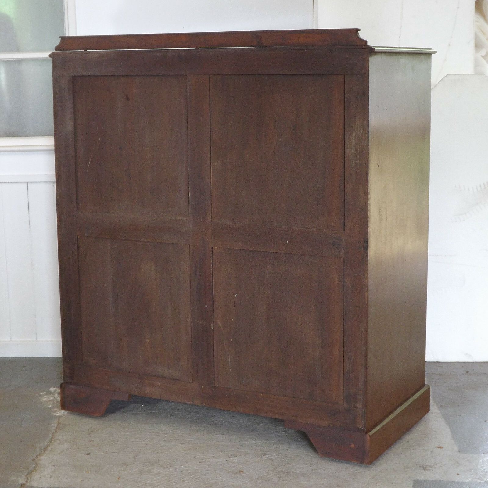 650.0 Large Linen Chest (Delivery Available) Chest Of Drawers Mahogany & Paint photo