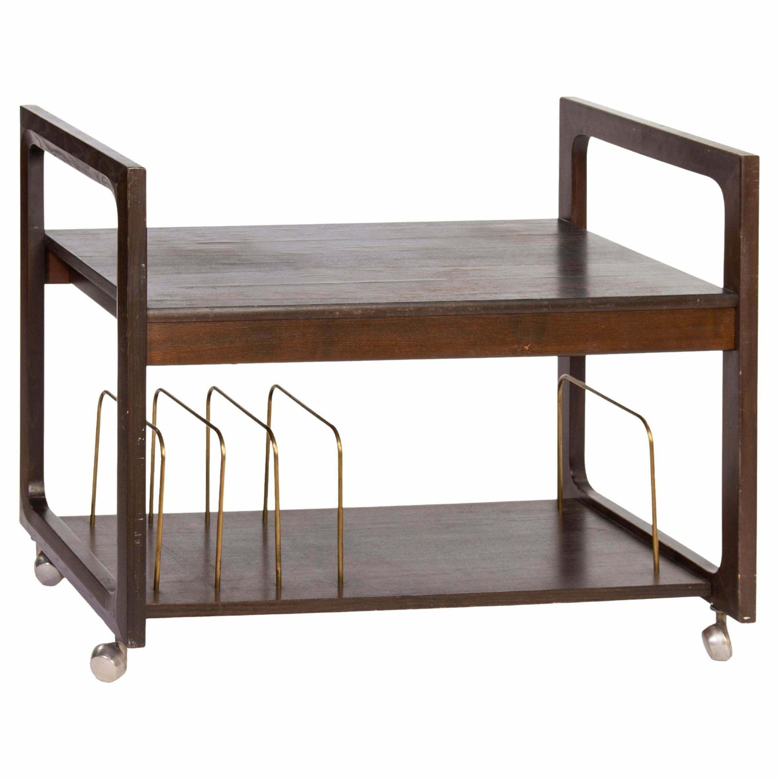 Modernist Wooden Bar Cart, 1970s photo furniture