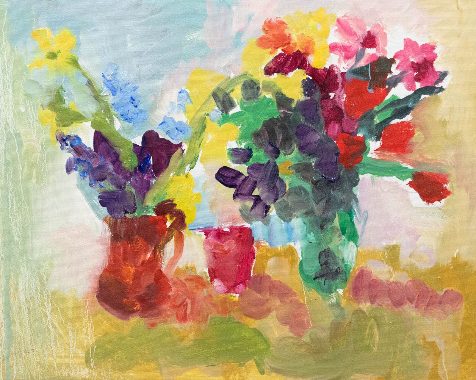 Annelise Firth (B.1961) 2023 Oil, Spring Arrangements