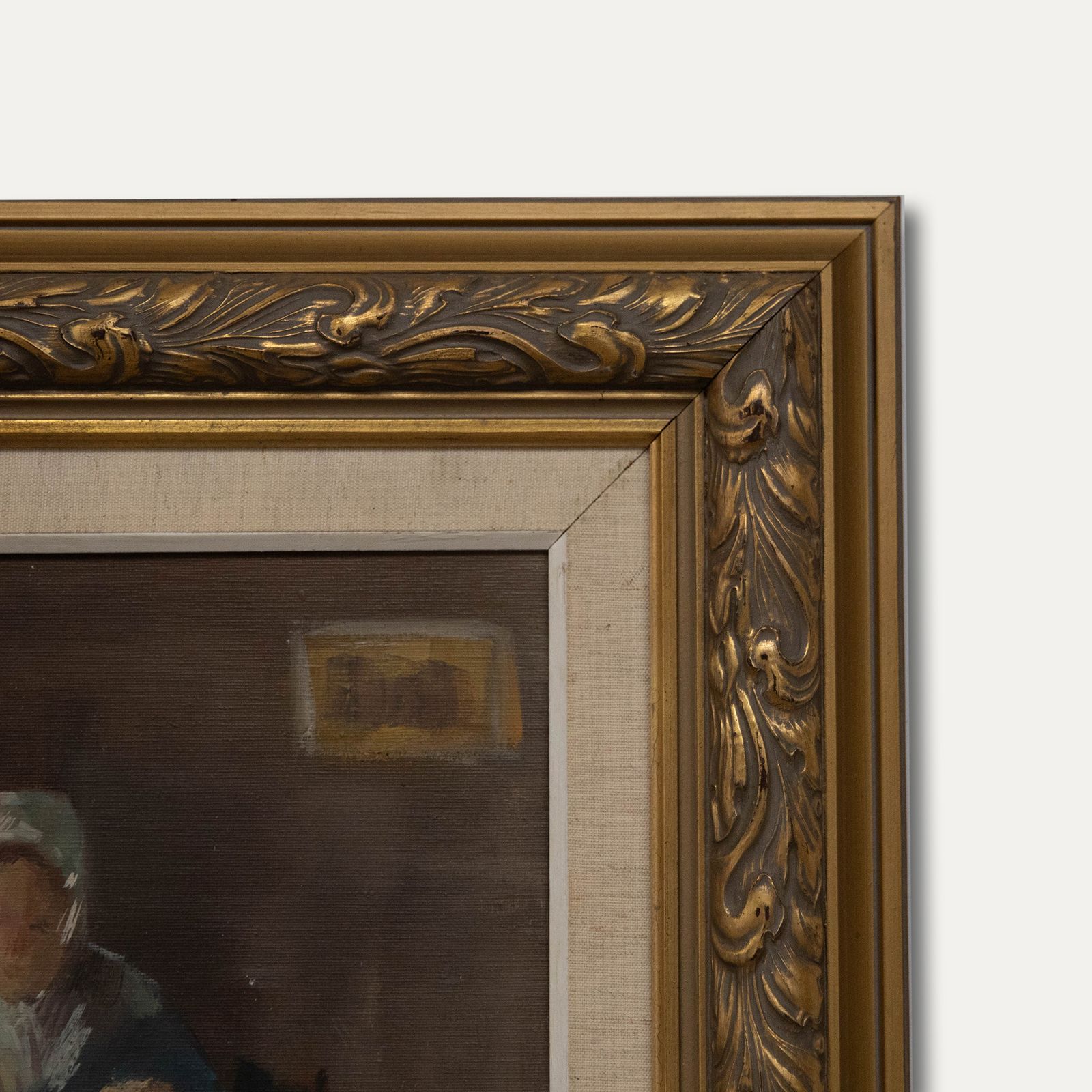Nicolai Coster Mid 20th Century Oil, The Nursery photo 246.0