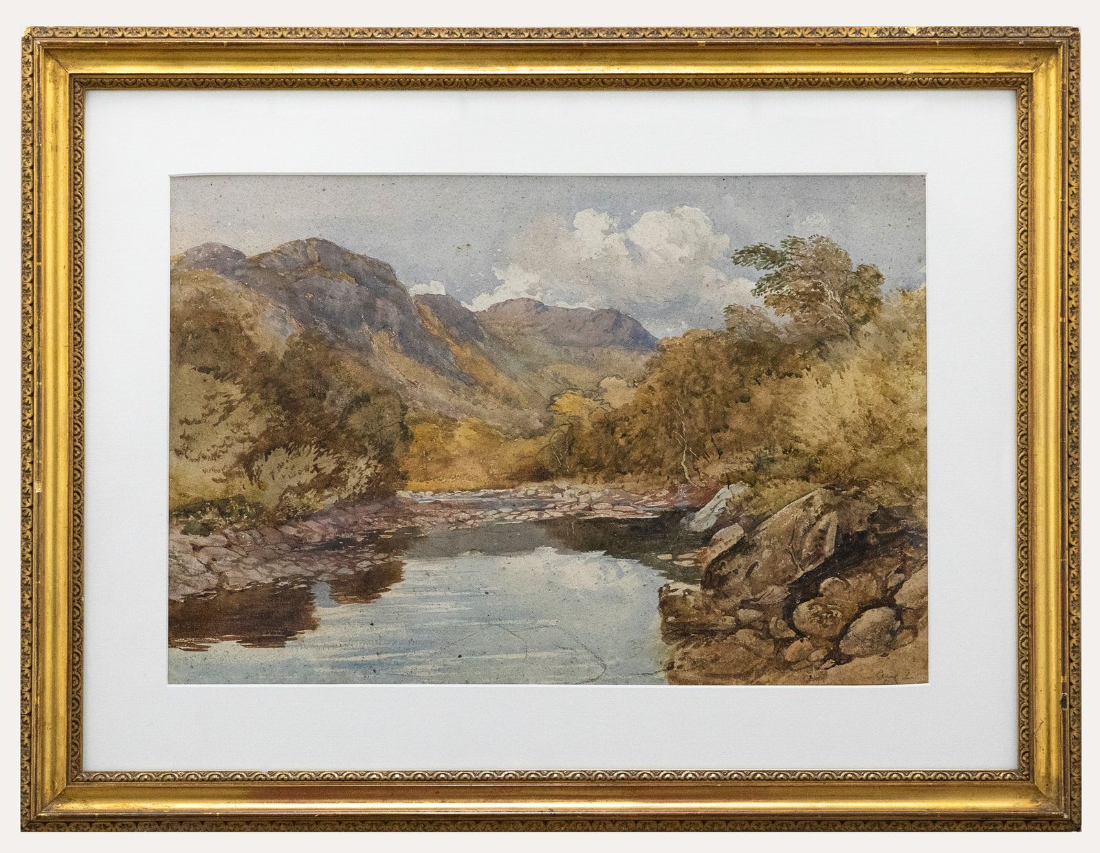 Attrib. David Cox Jr Arws Framed Late 19th Century Watercolour, Dolwyddelan