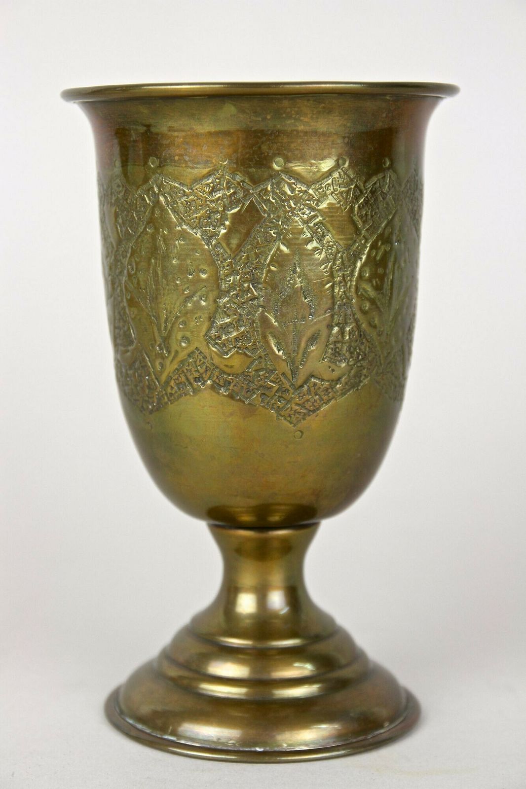Set Of Late 19th Century Biedermeier Brass Goblets/ Cups/ Vases, At Ca. 1860 photo 640.0