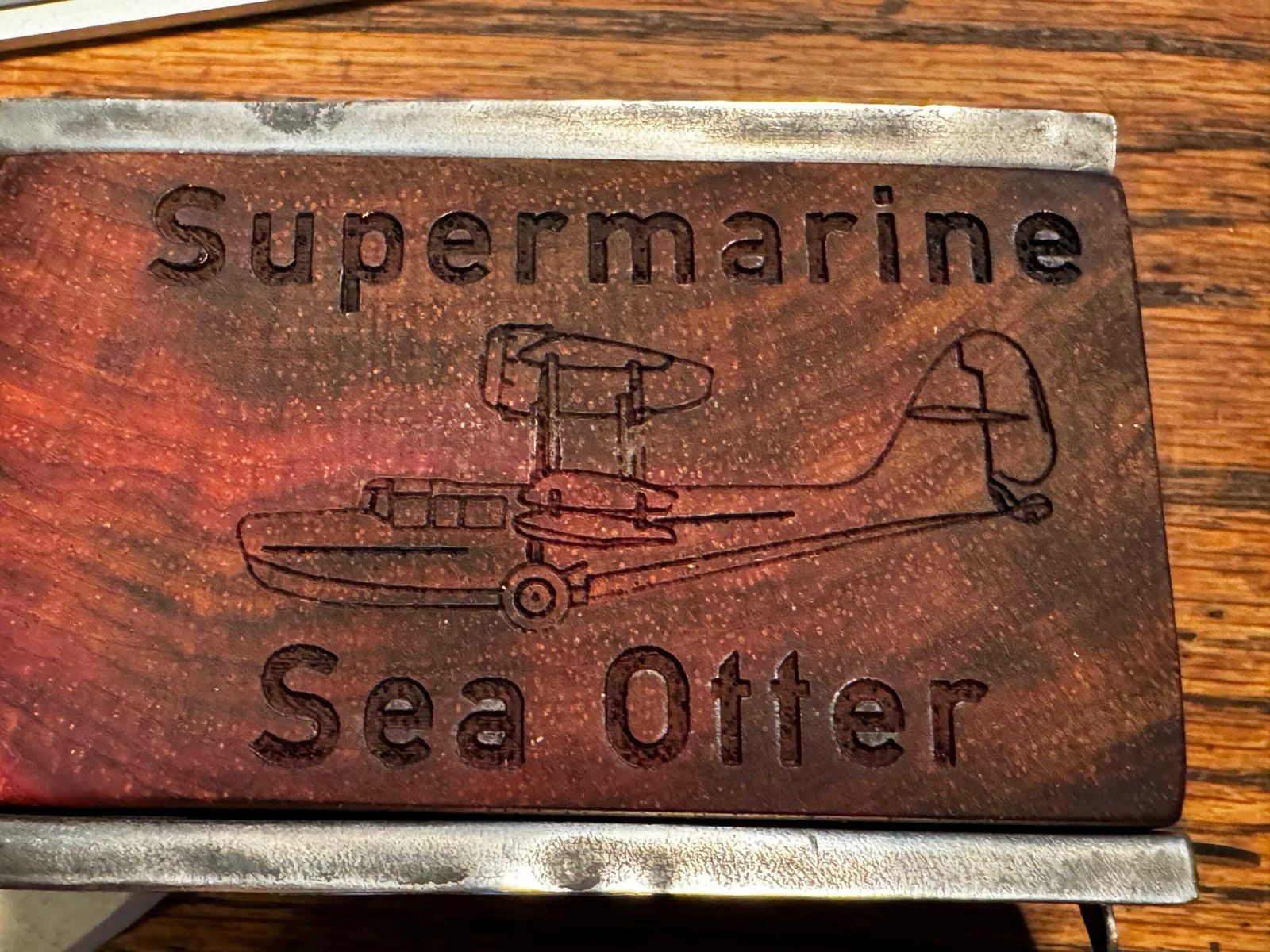 Ww2 Supermarine Sea Otter Pen Pot Desk Tidy 2 photo vinterior