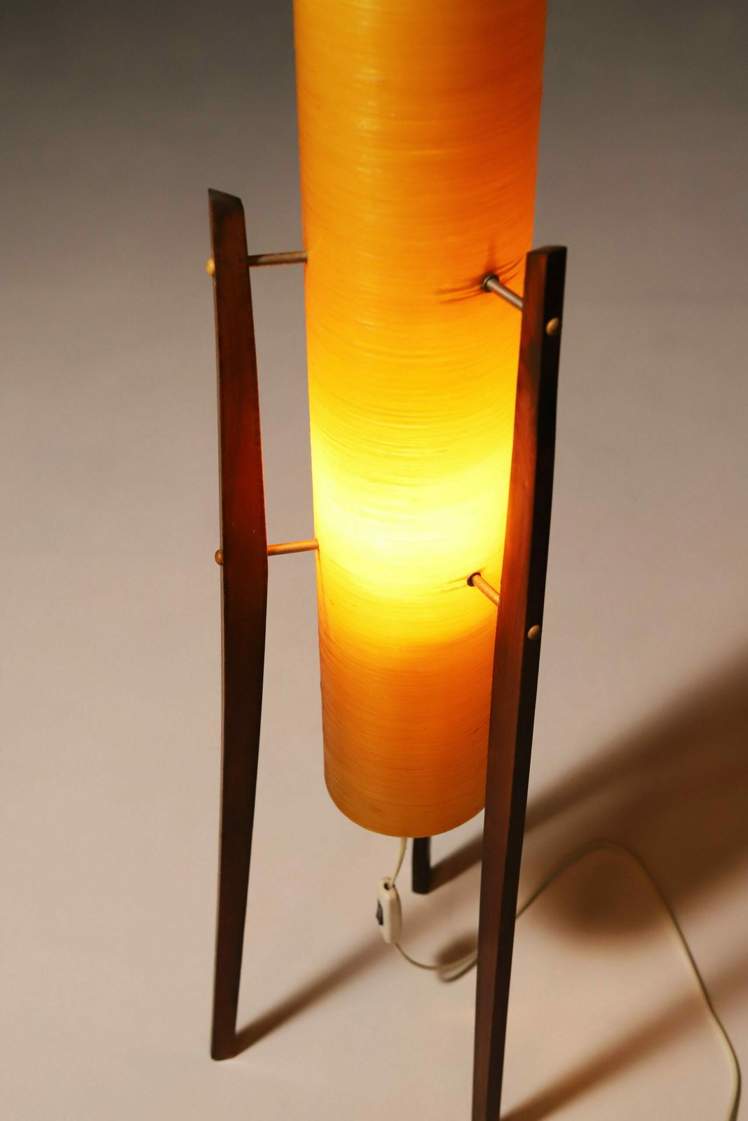 Midcentury Fibreglass Rocket Floor Lamp, 1960´S, Czechoslovakia photo 620.0