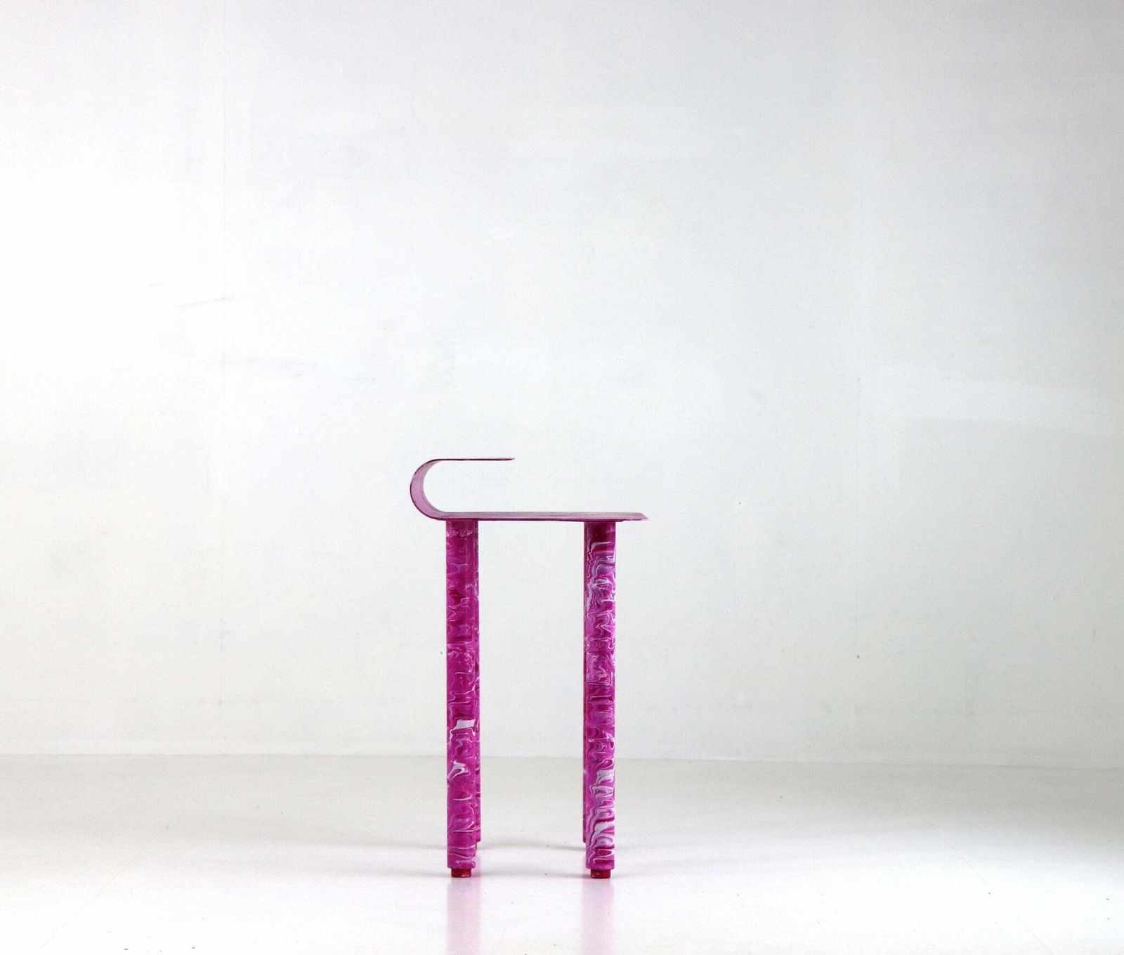 Side Table / Bedside Table   Modern Unique Design Pink photo 125.0