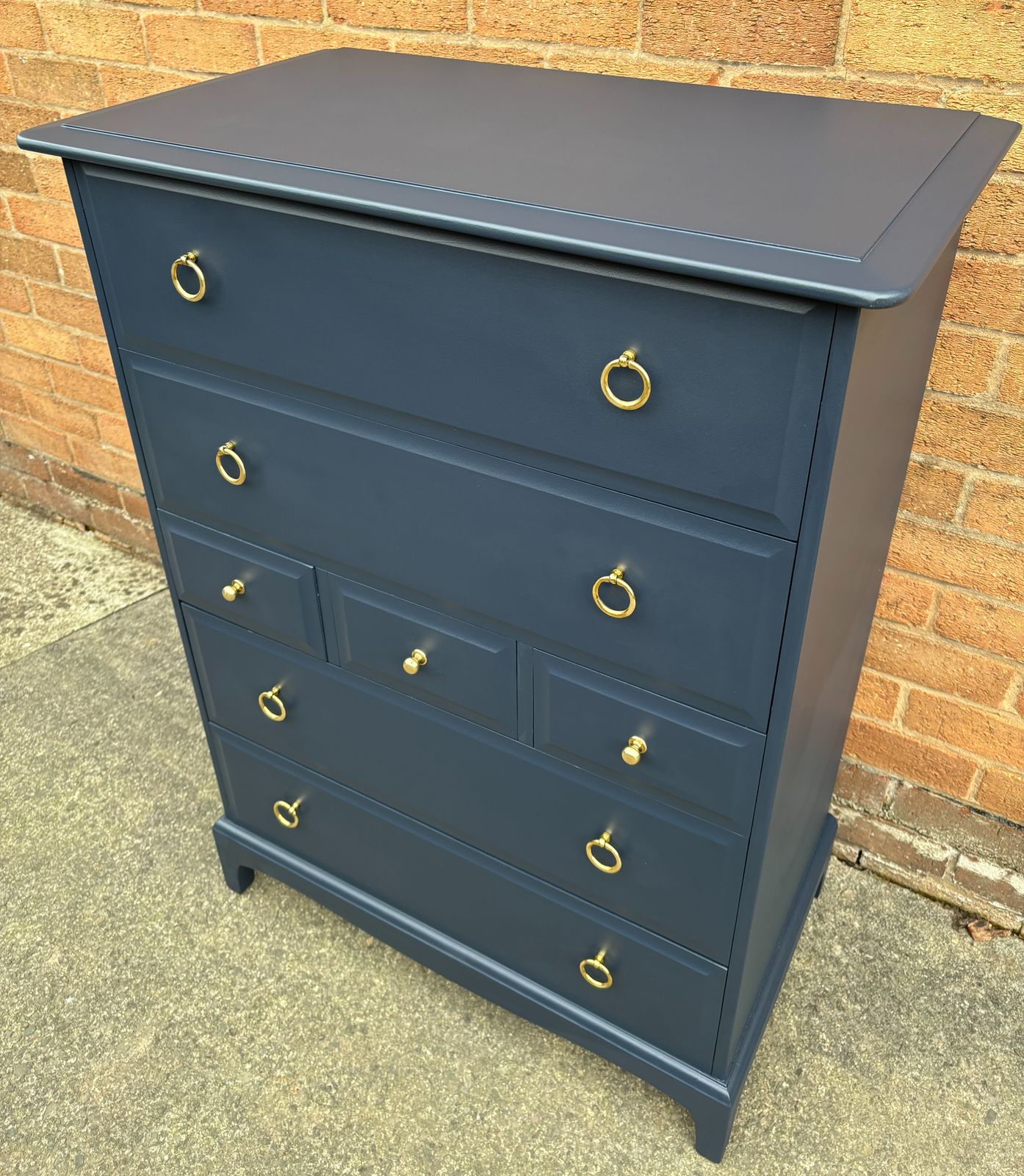 Stag Chest Of Drawers Tallboy 7 Drawer Colour Of Choice Free Delivery photo vinterior