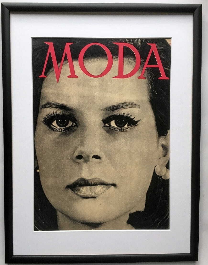 Framed Cover Of Moda Magazine, 1964