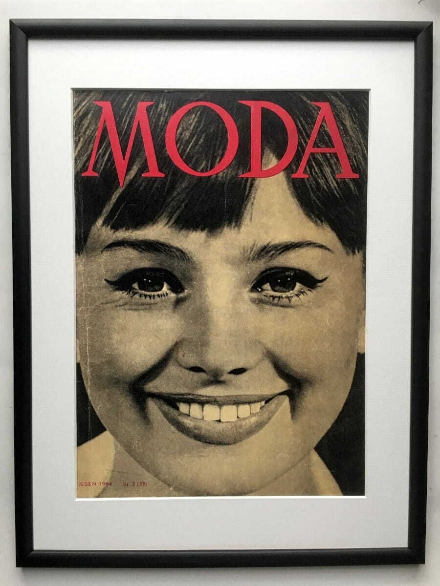 Framed Cover Of Moda Magazine, 1964