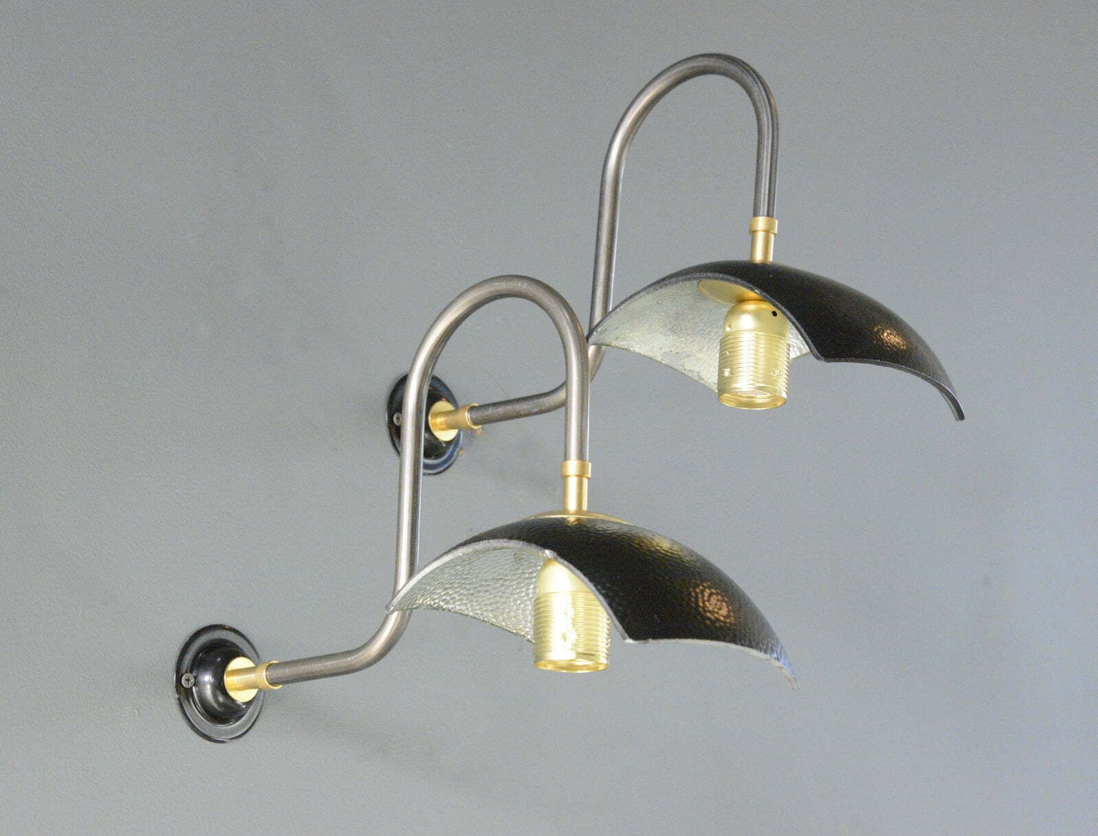 Wall Mounted Mercury Lights By Strand London Circa 1930s photo vintage