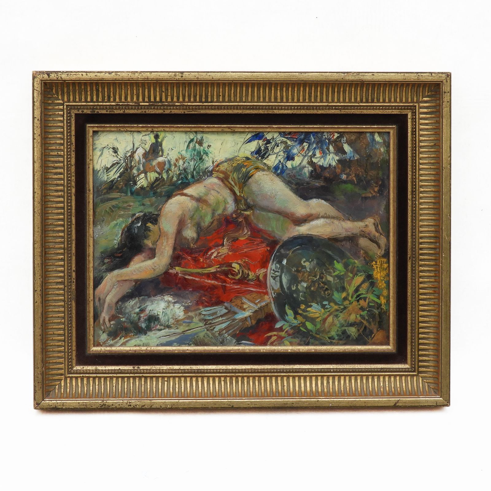 ‘The Death Of Penthesilea’ Oil Painting By André Hofer (1890  1973)