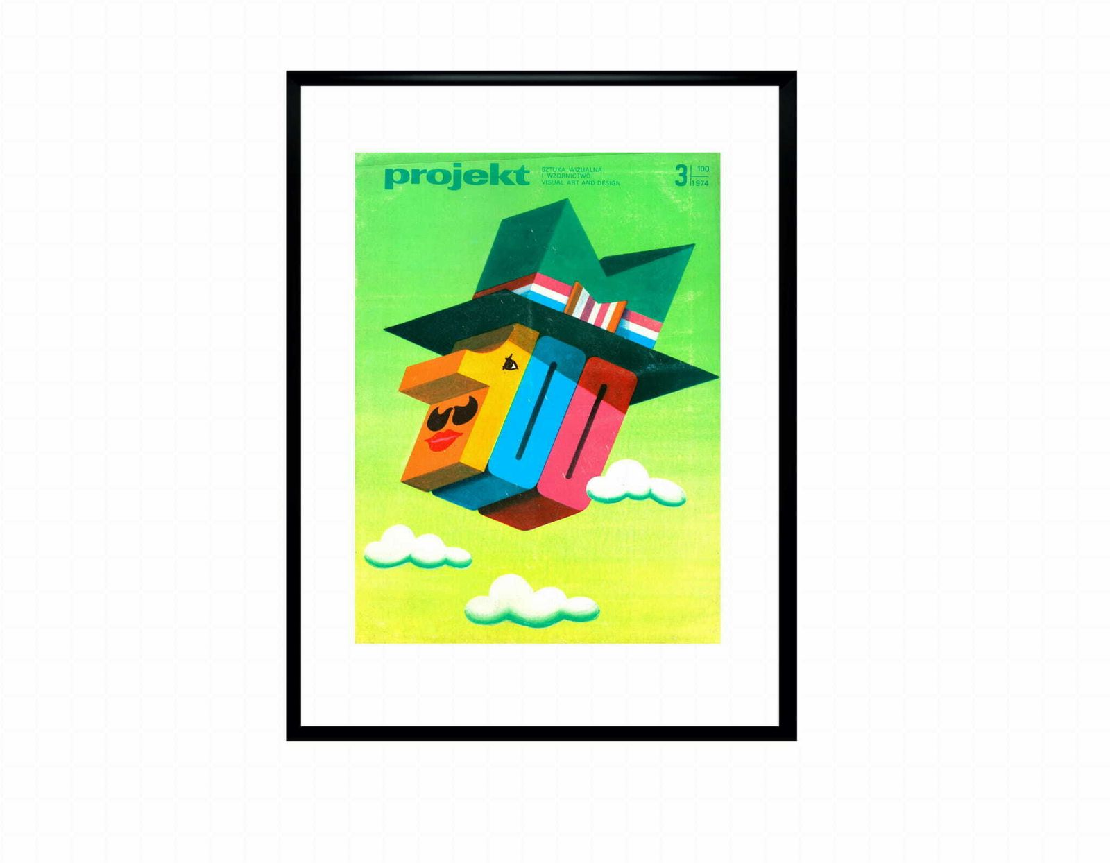 Framed Cover Of Projekt Magazine From 1974, Author: Hubert Hilscher