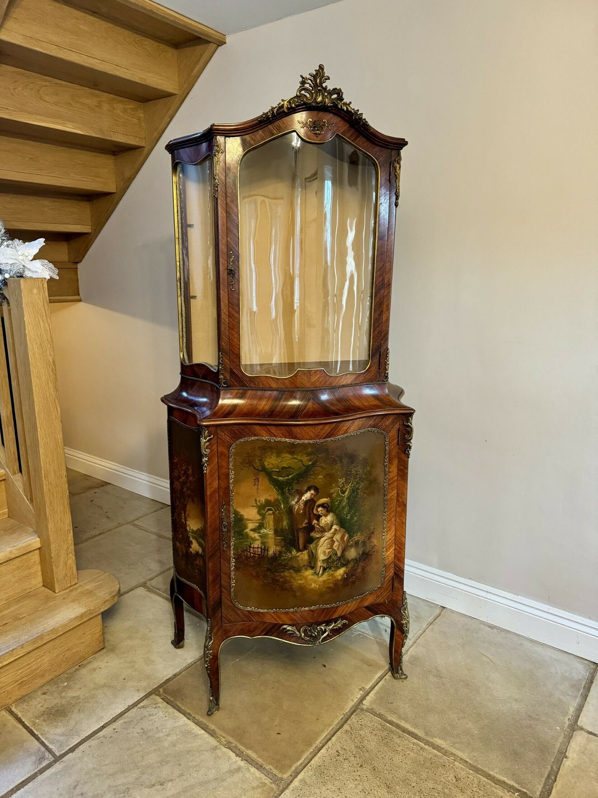 Superb Quality Antique French Kingwood Display Cabinet photo 1850.0
