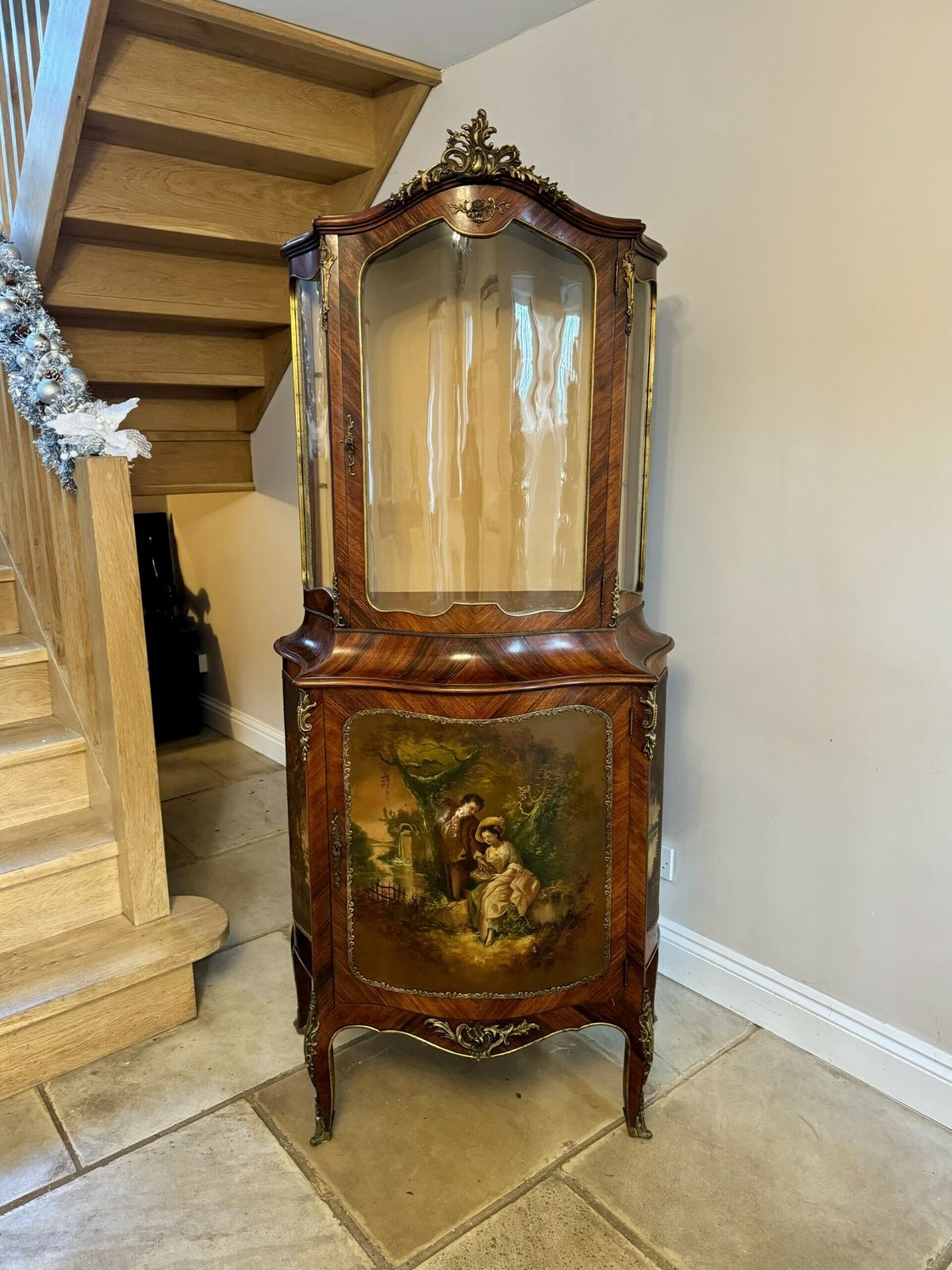 Superb Quality Antique French Kingwood Display Cabinet