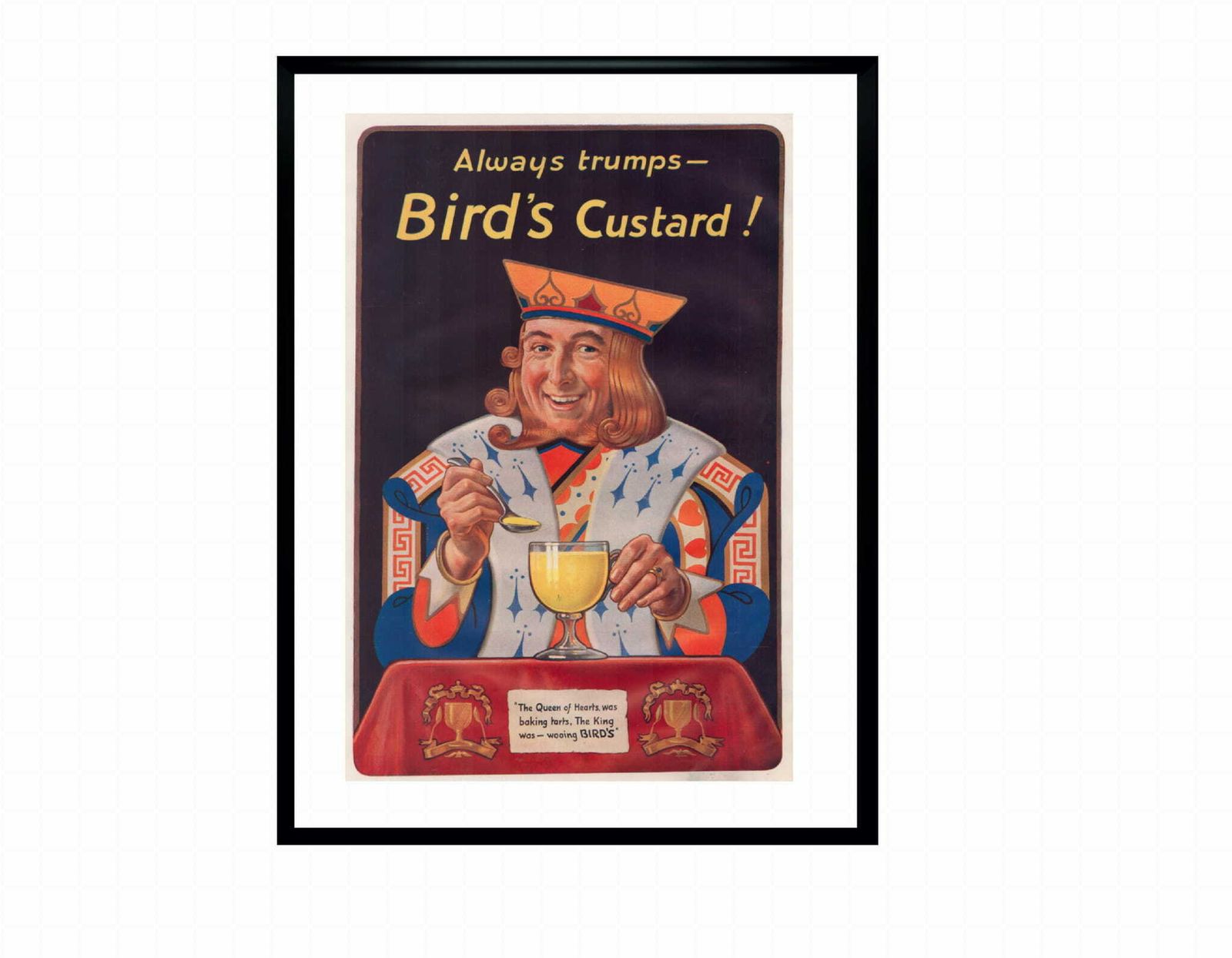 Fixed American Advertising For The Pmark Of The Bird's Custard From 1927 photo furniture
