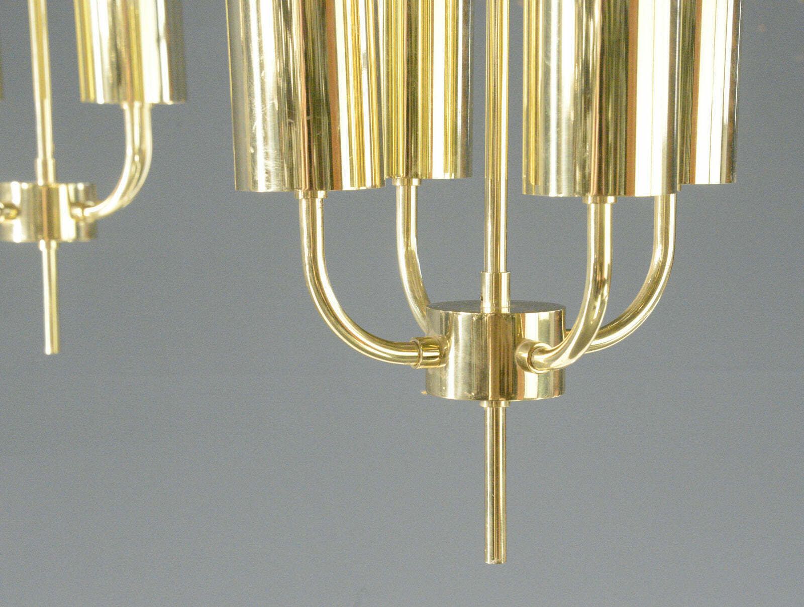 Brass Church Lights By Glashütte Limburg Circa 1970s photo 595.0