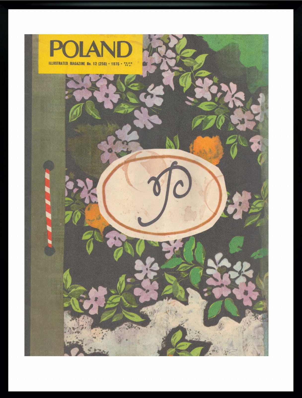 Framed Cover Of The Monthly Polska, Author: Henryk Tomaszewski 12/1975