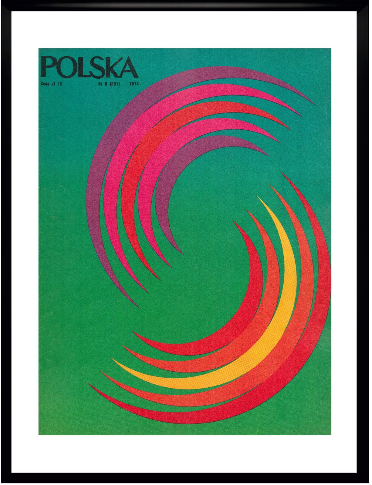 Two Framed Covers Of Polska Magazine, "Komprezent", Author. Leszek Hołdanowicz 1974 photo for sale