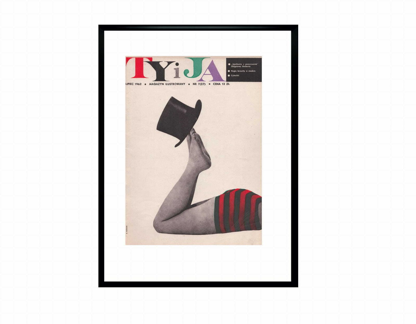 Cover Of The Magazine Ty And Ja 07/1962, Cars. Roman Cieślewicz photo furniture
