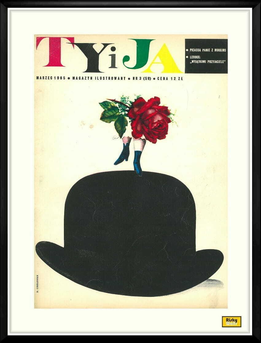 Framed Cover Of The Monthly Magazine Ty I Ja, Author: Roman Cieślewicz, 03/1965