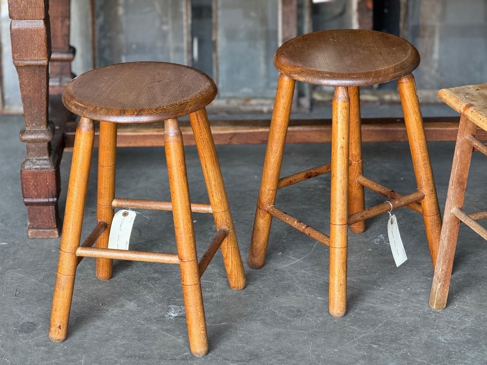 Collection Of 10 Antique Stools For Farmhouse Tables photo for sale