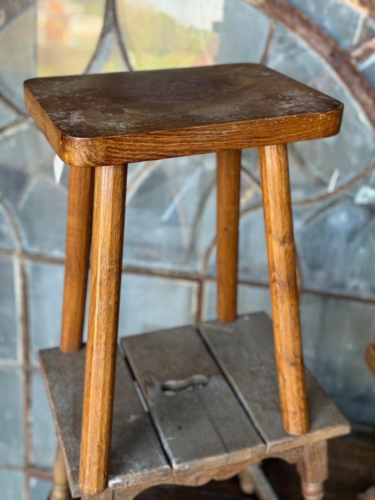 Collection Of 10 Antique Stools For Farmhouse Tables photo 825.0
