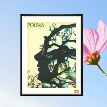 Framed Cover Of Polska Magazine From March 1975, Author: Roman Cieślewicz