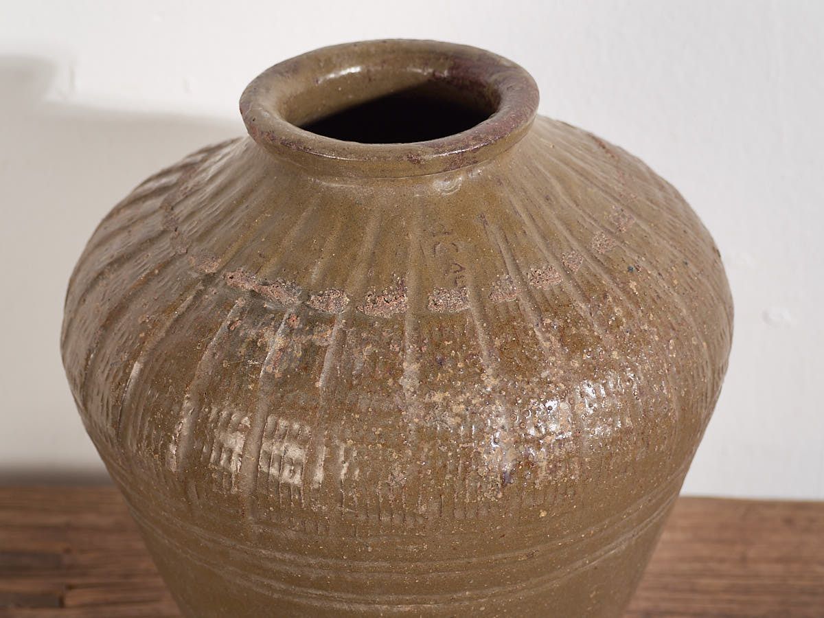Small Antique Wabi Sabi Style Vase (C.1900) #1 photo Home Decor