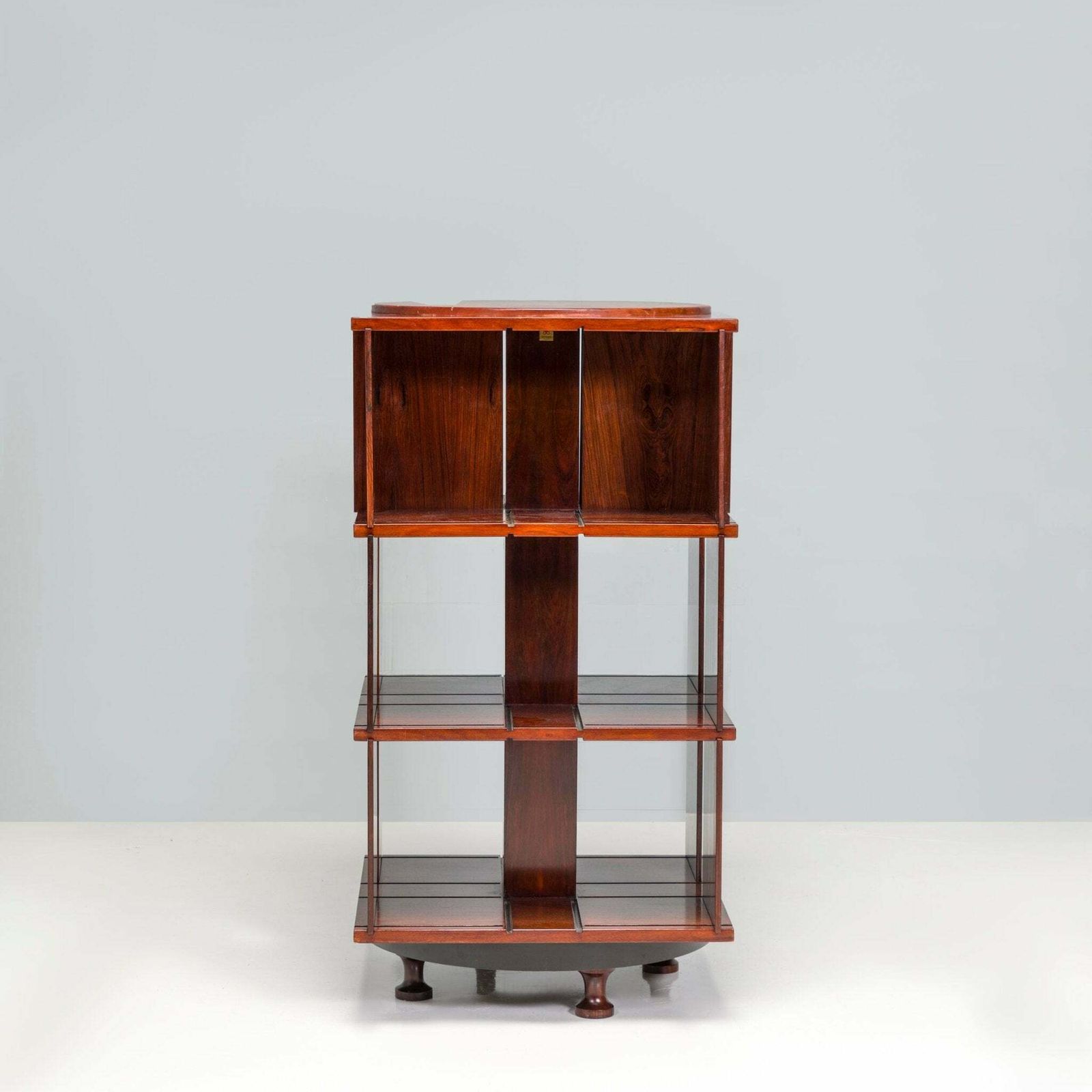 Gianfranco Frattini For Bernini Rosewood Modello 823 Bookshelf, 1960s photo for sale