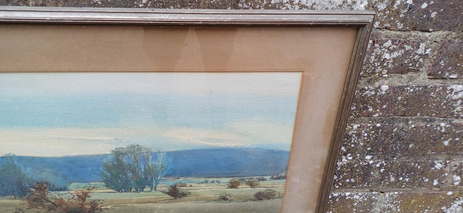 Original Art Early To Mid 1900s Original Water Colour By Madeline Pothecary, Possible Sussex Or Kent. Framed In Mid Century Wooden Glazed Frame photo Art