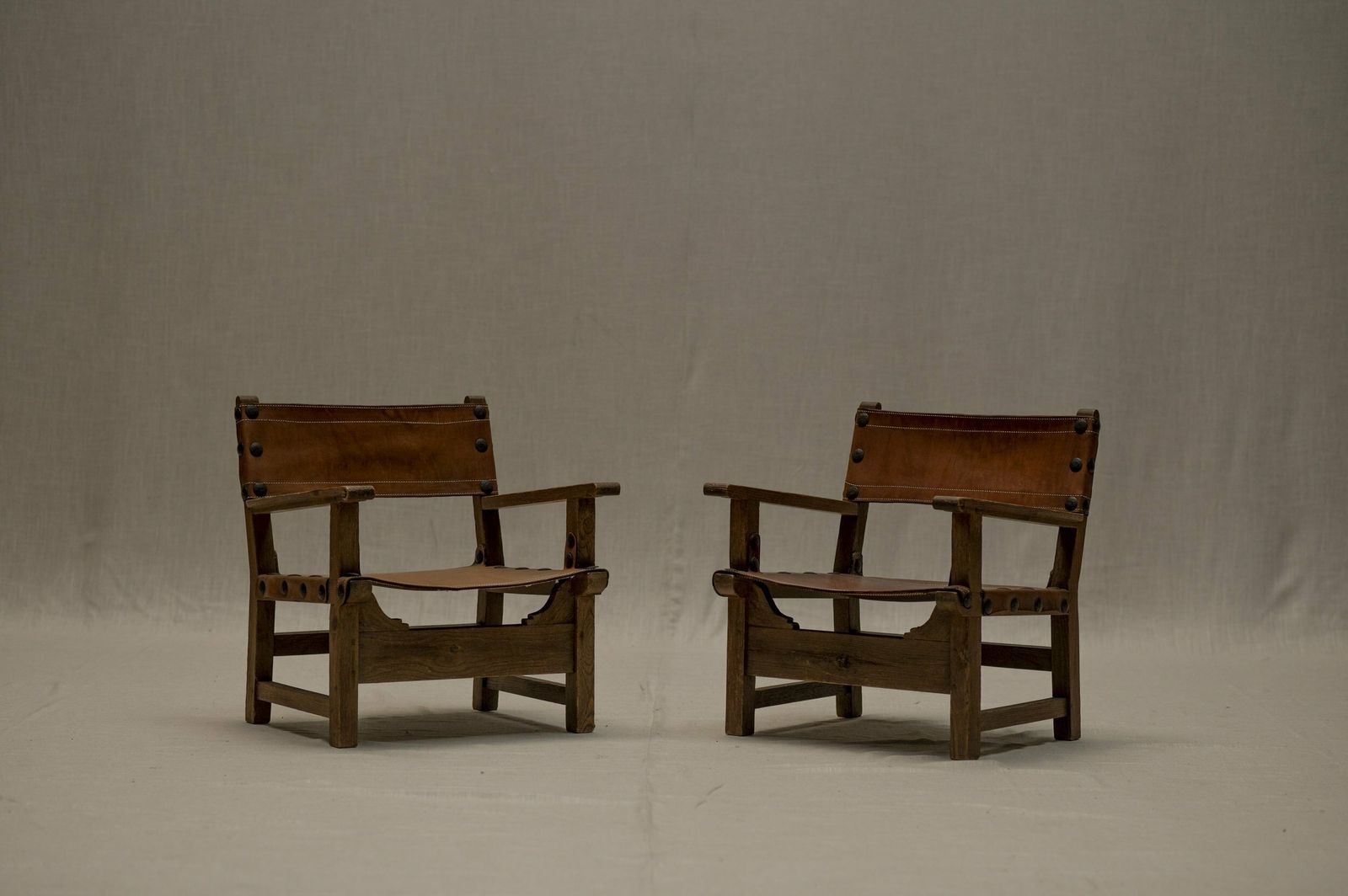 Spanish Brutalist Easy Chair Set