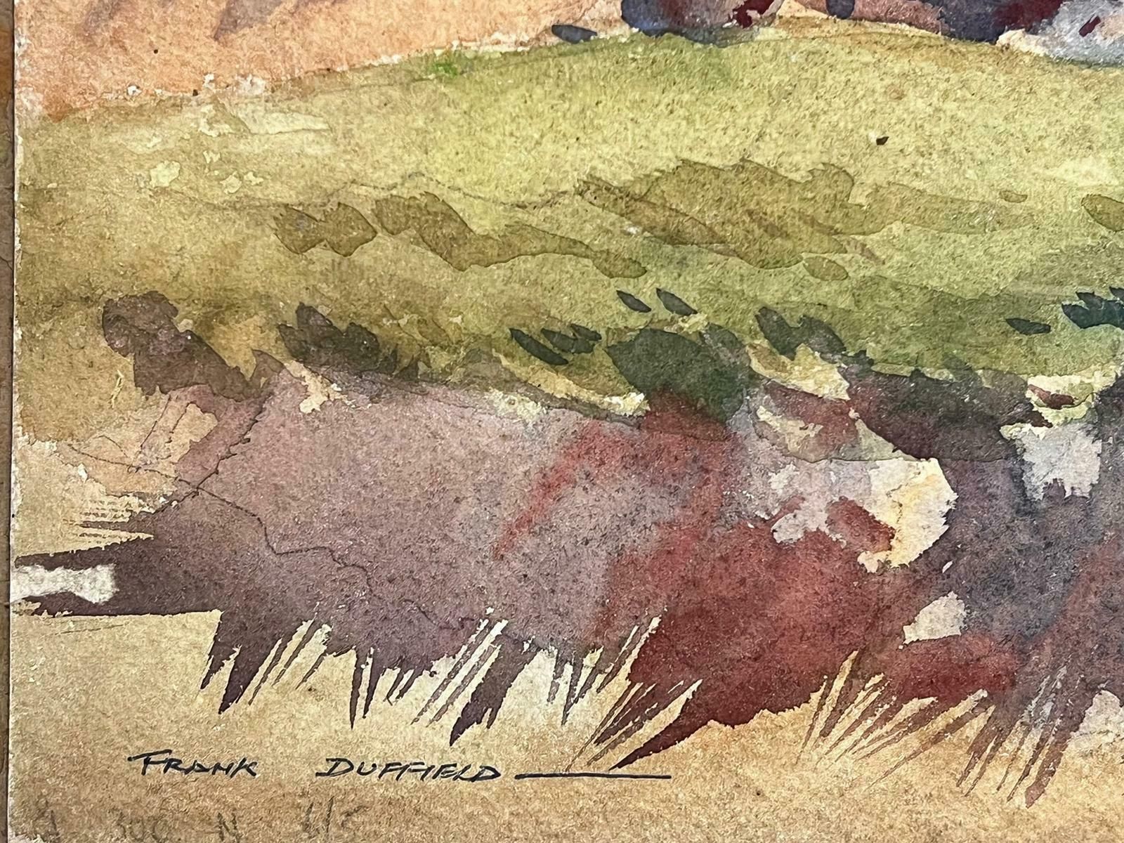Frank Duffieldrocky English Coastline Sea British Mid 20th Century Impressionist Painting Mid 20th Century photo for sale