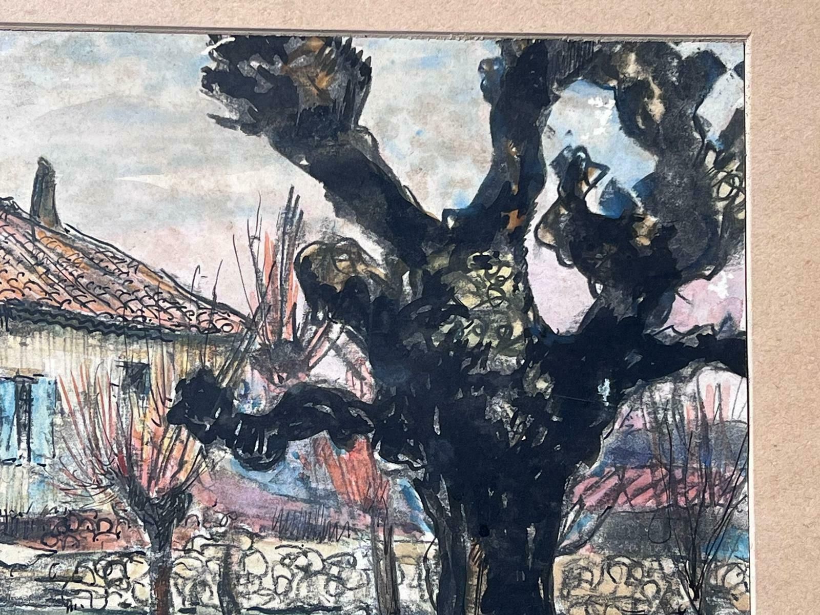 Jean Laforgueprovence Gnarled Trees Mid 20th C.French Post Impressionist Signed Painting photo for sale