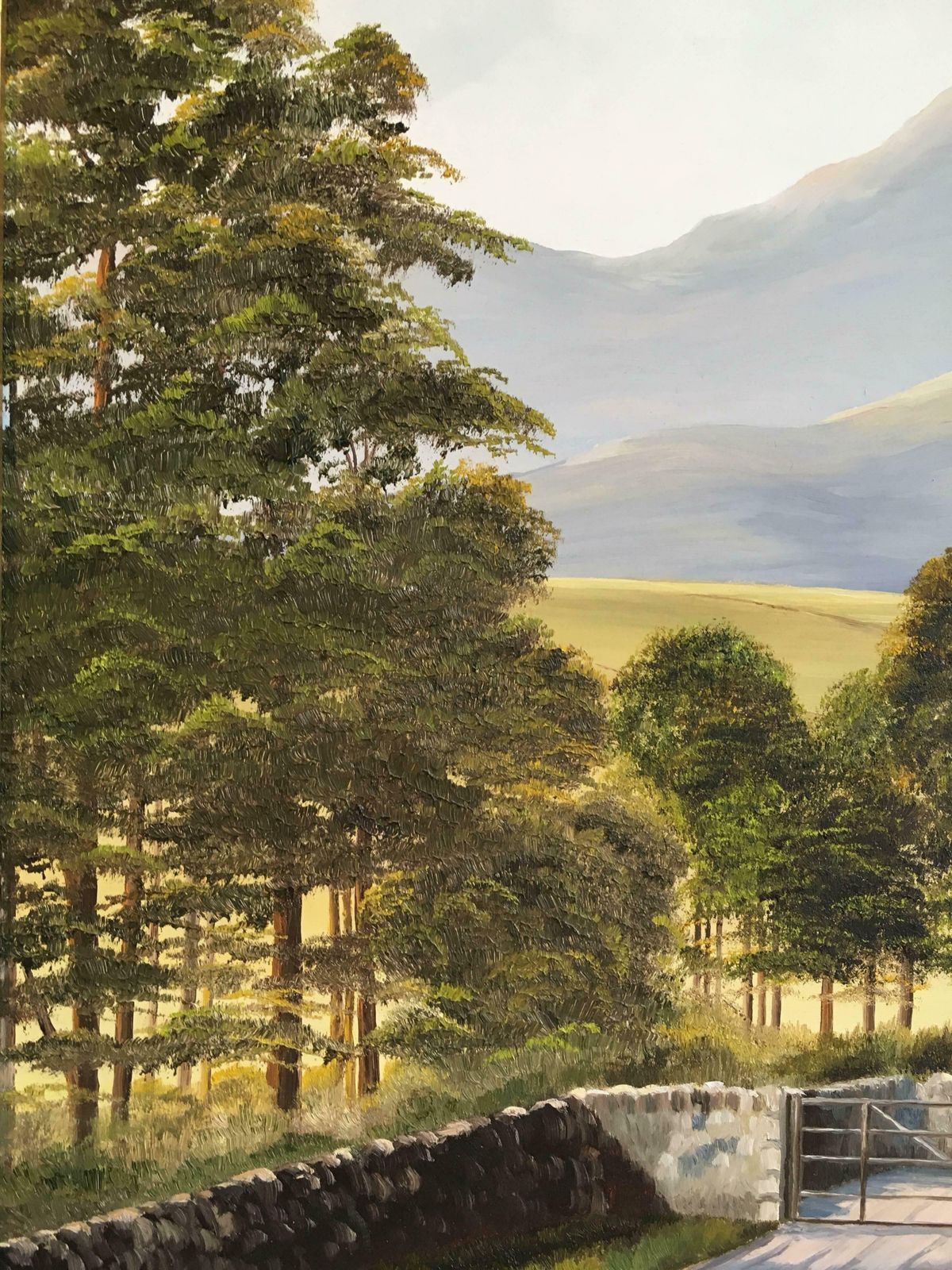 Unknownscafell From Hardknott Pass Huge British Lake District Landscape Oil Painting 2005 photo Art
