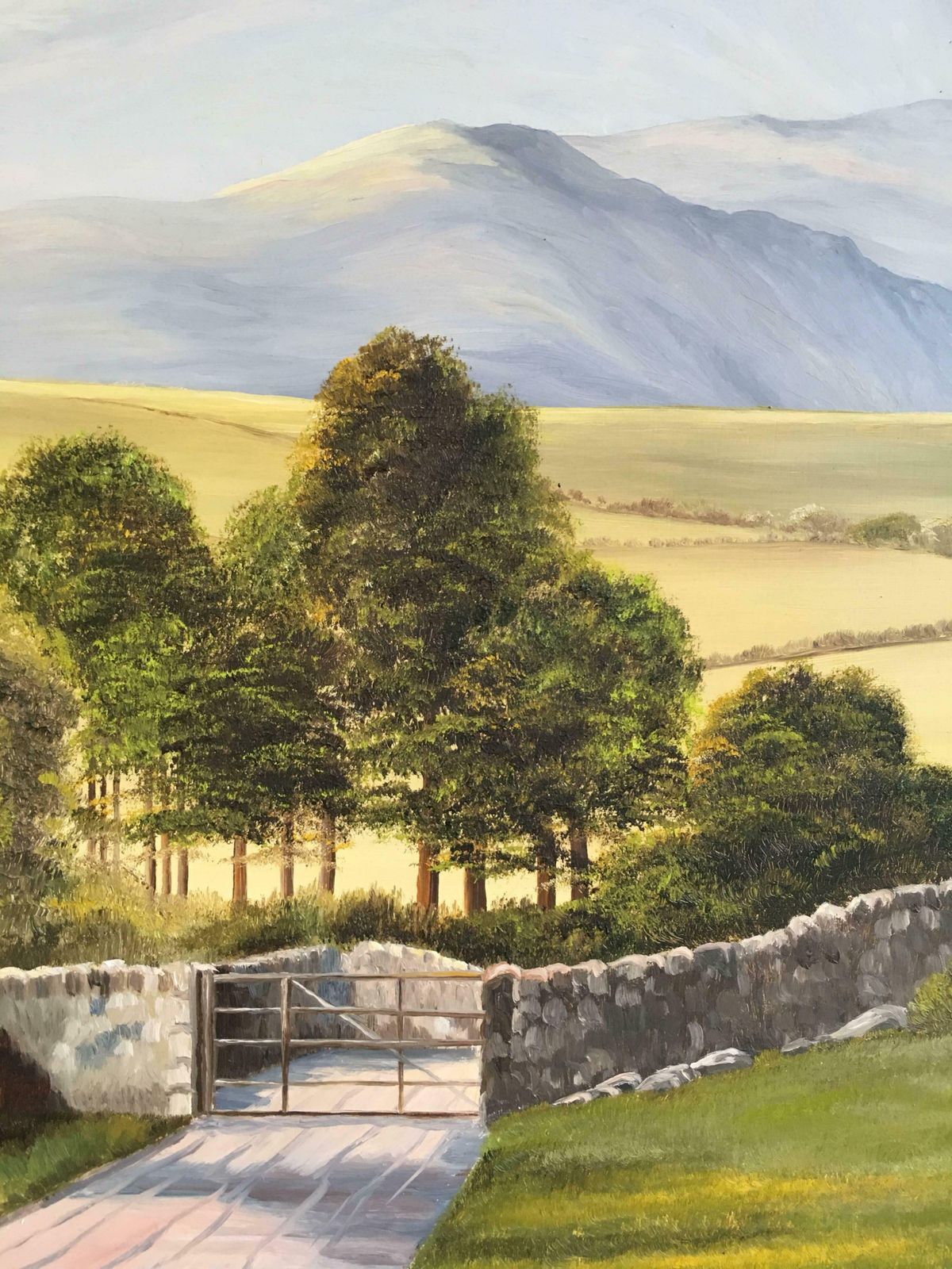 Unknownscafell From Hardknott Pass Huge British Lake District Landscape Oil Painting 2005 photo 1430.0
