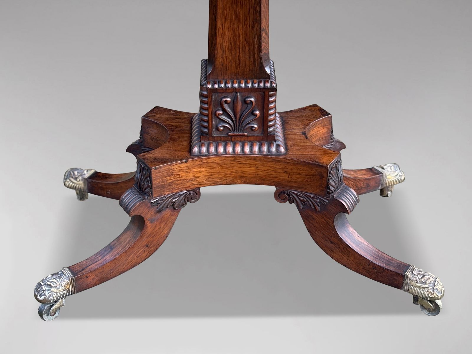 Early 19th Century George IV Period Rosewood Fold Over Card Table photo for sale