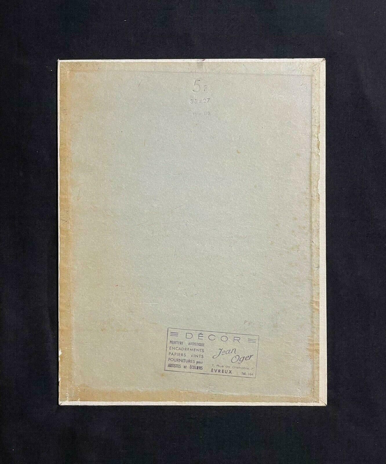 Unknown1960's French Cubist Abstract Oil Painting   Monogrammed photo 403.0