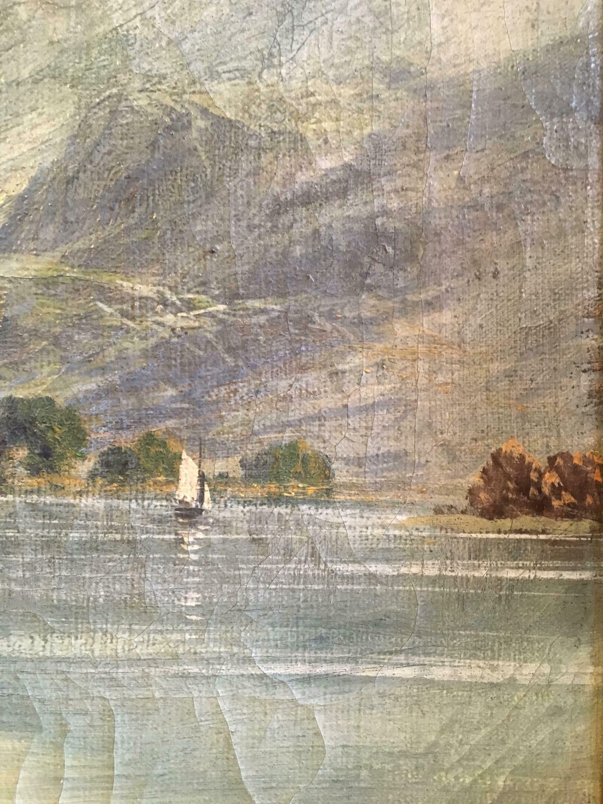 Francis E. Jamiesonloch Lomond, View Of The Jetty, Antique Scottish Oil Painting Sunset, Signedc.1930's photo 1532.0