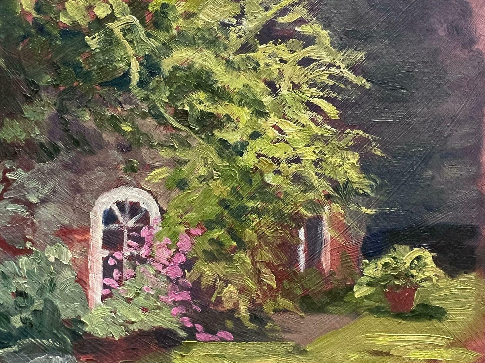 Geza Somerset Paddonflower Garden Window Modern British Impressionist Oil Painting photo Art