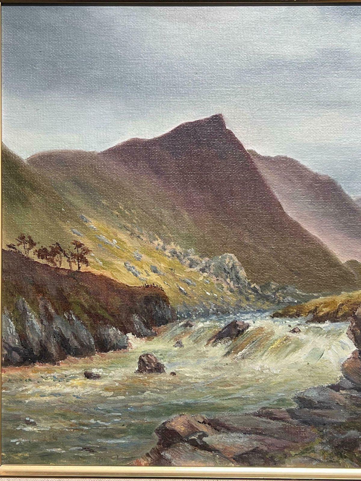 Pearl Pattersonglencoe Scotland Majestic Highland Landscape With Sheep Signed British Oil 2003 photo 1200.0