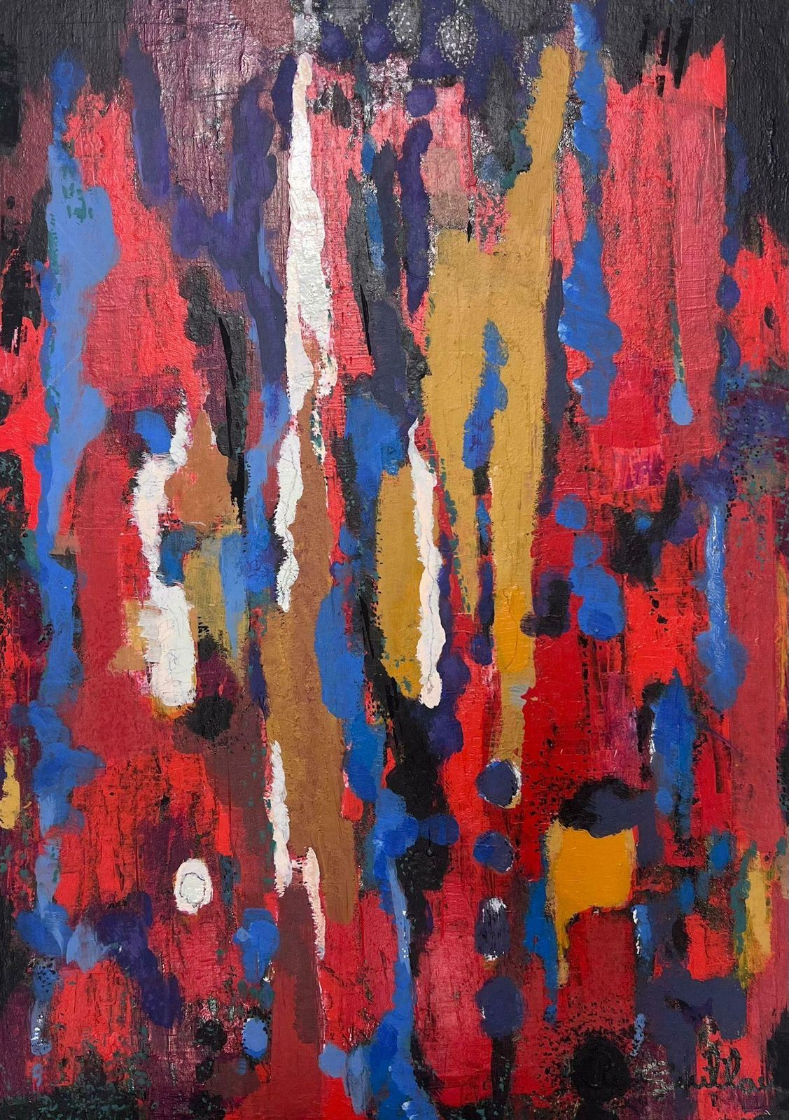 Andre Guilloufrench Expressionist Abstract 20th Century Oil Painting Blaze Of Colors