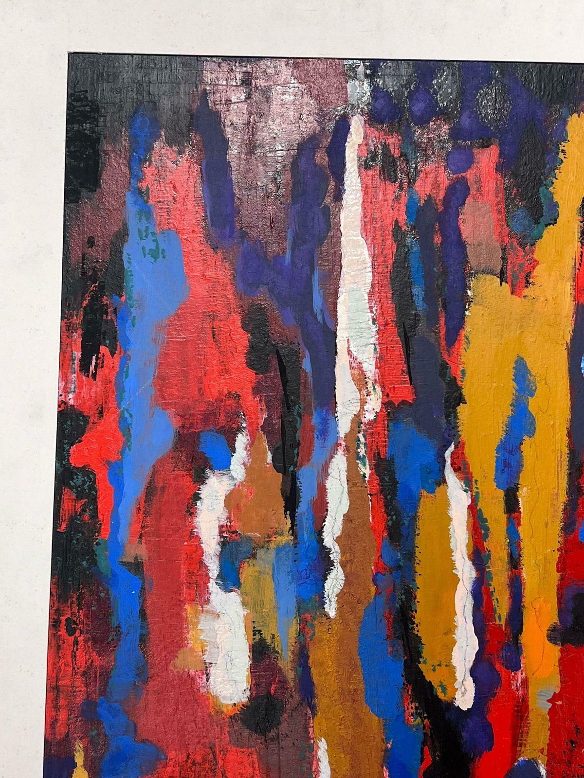Andre Guilloufrench Expressionist Abstract 20th Century Oil Painting Blaze Of Colors photo Art