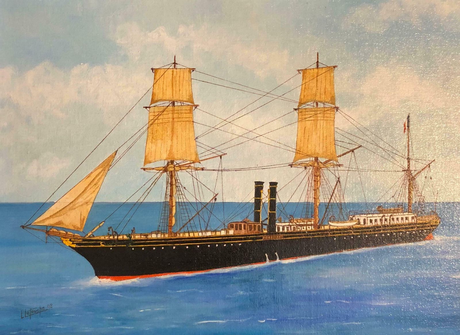 Louis Letouchedanube, Signed Oil Paintingc. 1992