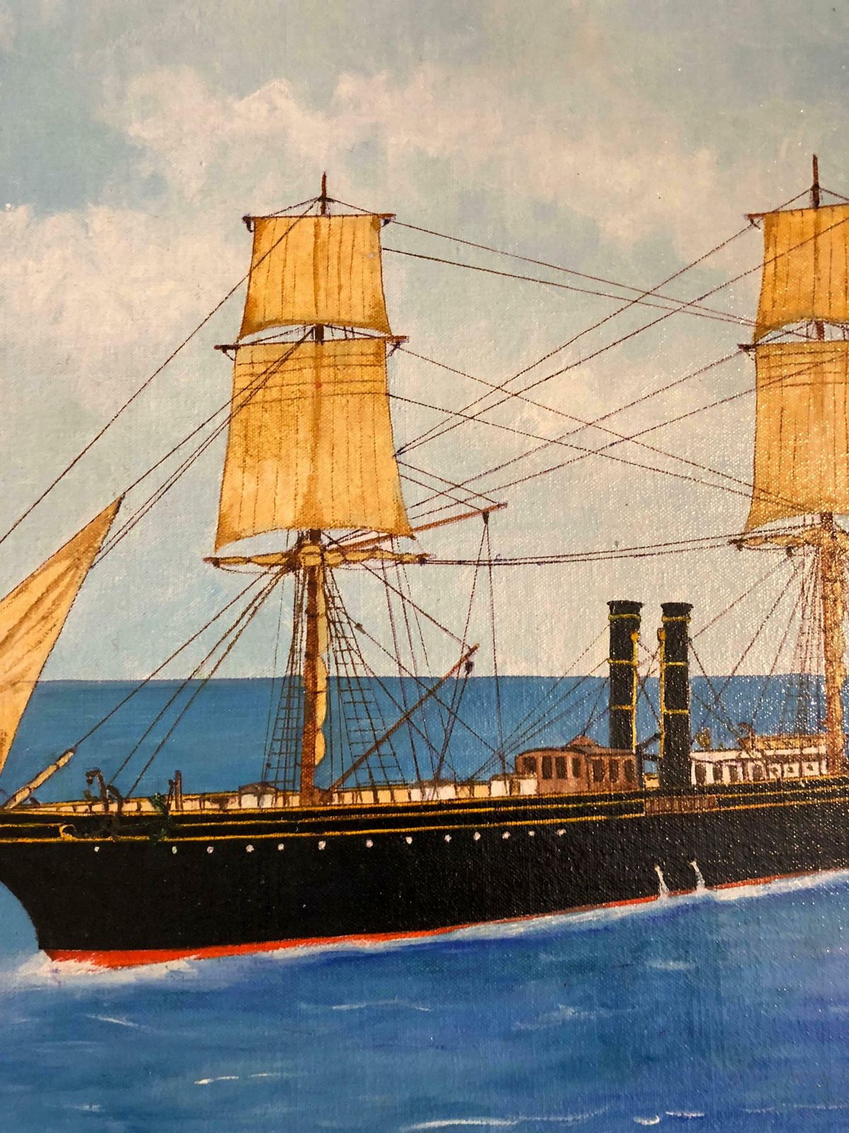 Louis Letouchedanube, Signed Oil Paintingc. 1992 photo Art